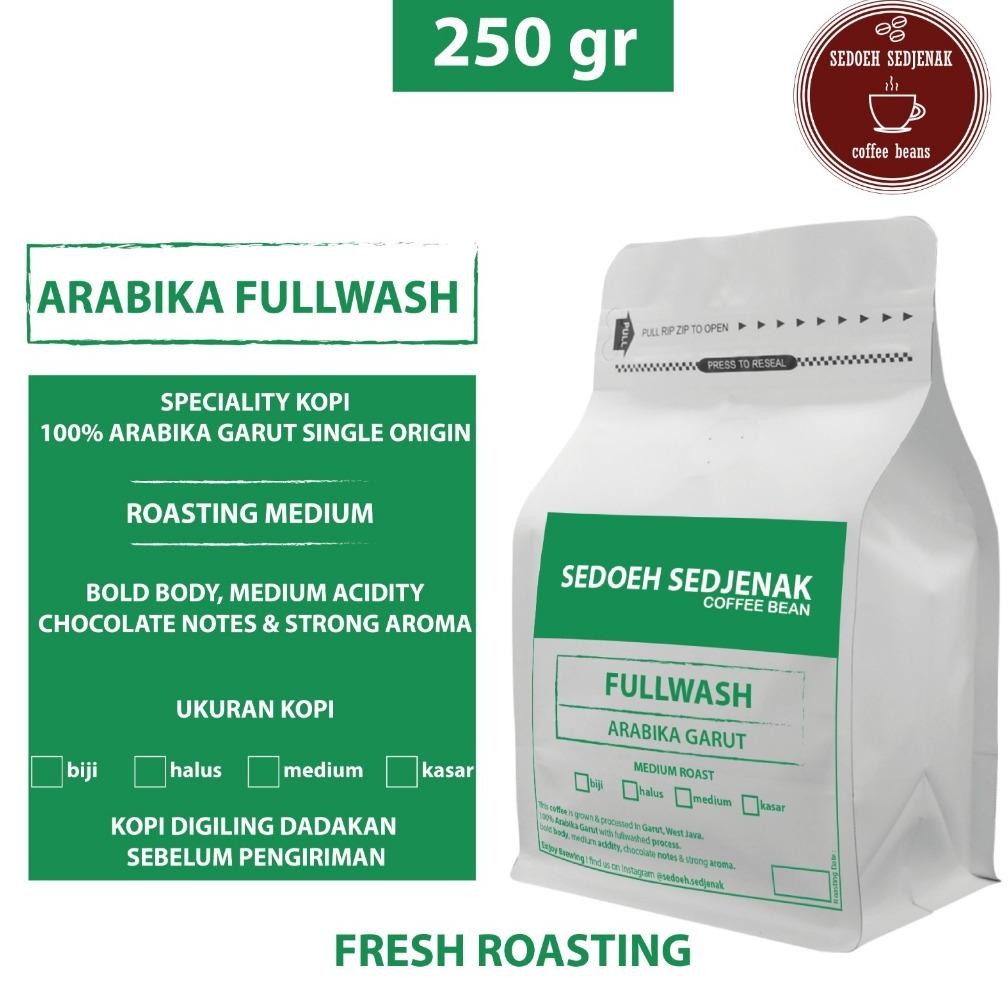

NEW!!! Kopi Arabika Garut Fullwash Proses Speciality Biji atau Bubuk 250gr