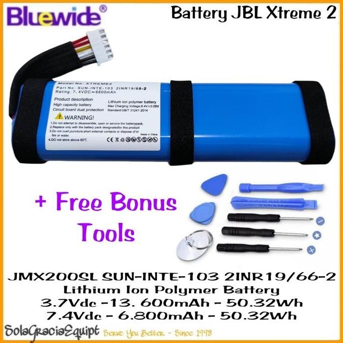 Batre / Baterai / Battery Jbl Xtreme 2 / Extreme 2 - 7.4Vdc 6.800Mah New Stok