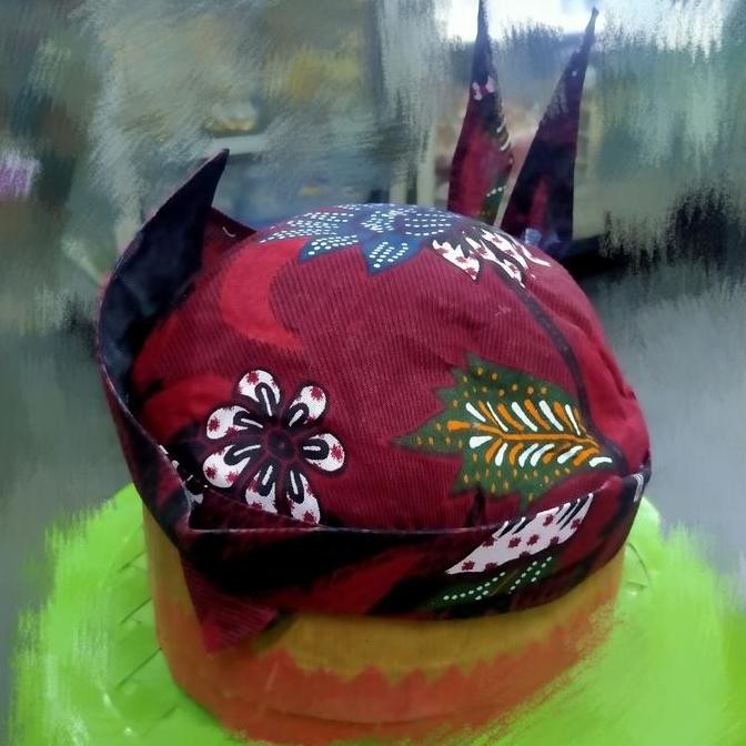 UDENG BLANGKON CAK SURABAYA MERAH POLOS