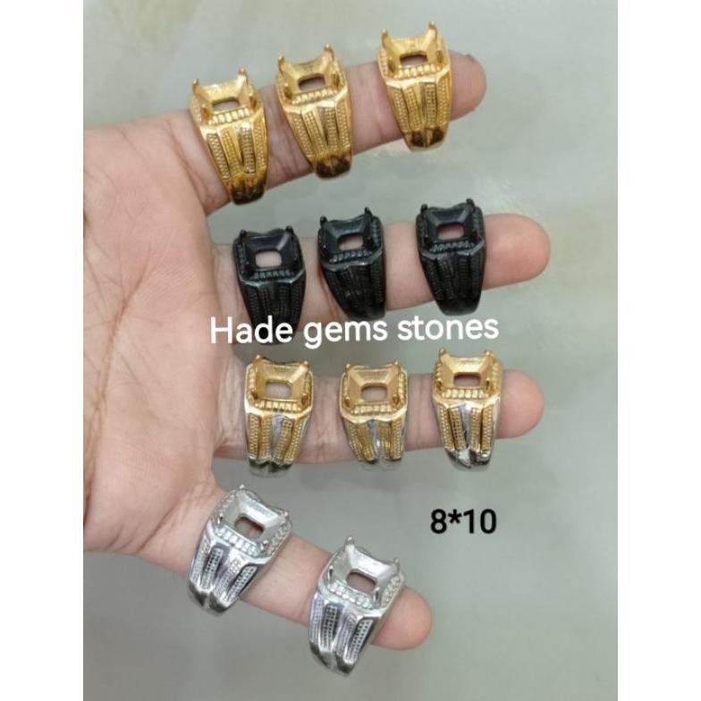 AsT RING EMBAN TITANIUM MODEL KOTAK GIGI 10X8