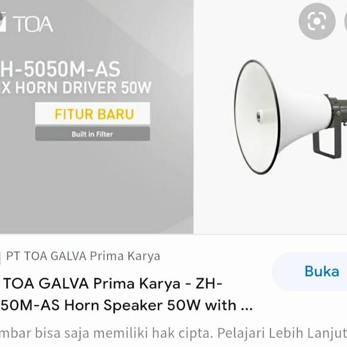 Horn Toa Zh 5050 M 50Watt Matching Trafo New Stok