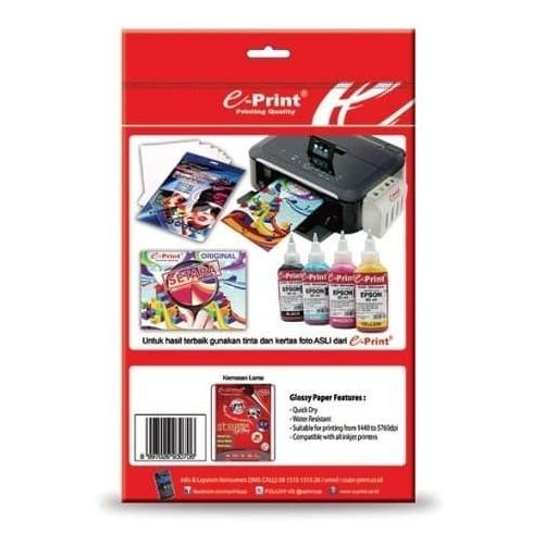 

Eprint Sticker Glossy Paper 135Gram - A4 Terbaru