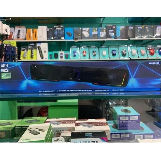 Soundbar Altec Lansing Algs9805 Rgb Gaming Wired Kabel Speaker Sound Bar Spiker Speker Algs-9805 Ori