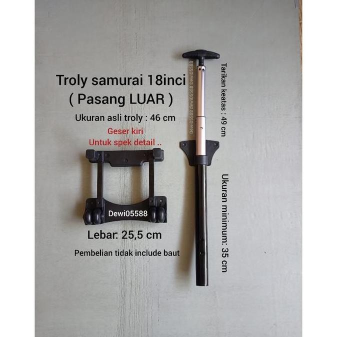 Troly Tas Sekolah, Troly Tas Travel Bag, Troly Koper. Tiang Tas Koper,