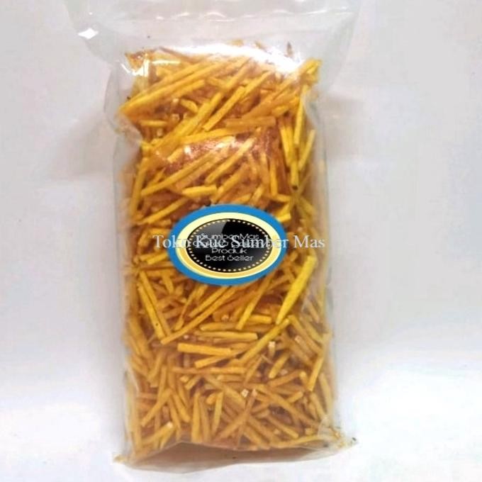 

PJ KERIPIK TALAS 250gr / KERIPIK TALAS BOGOR / KERIPIK TALES ASIN / Stick Talas Kunyit