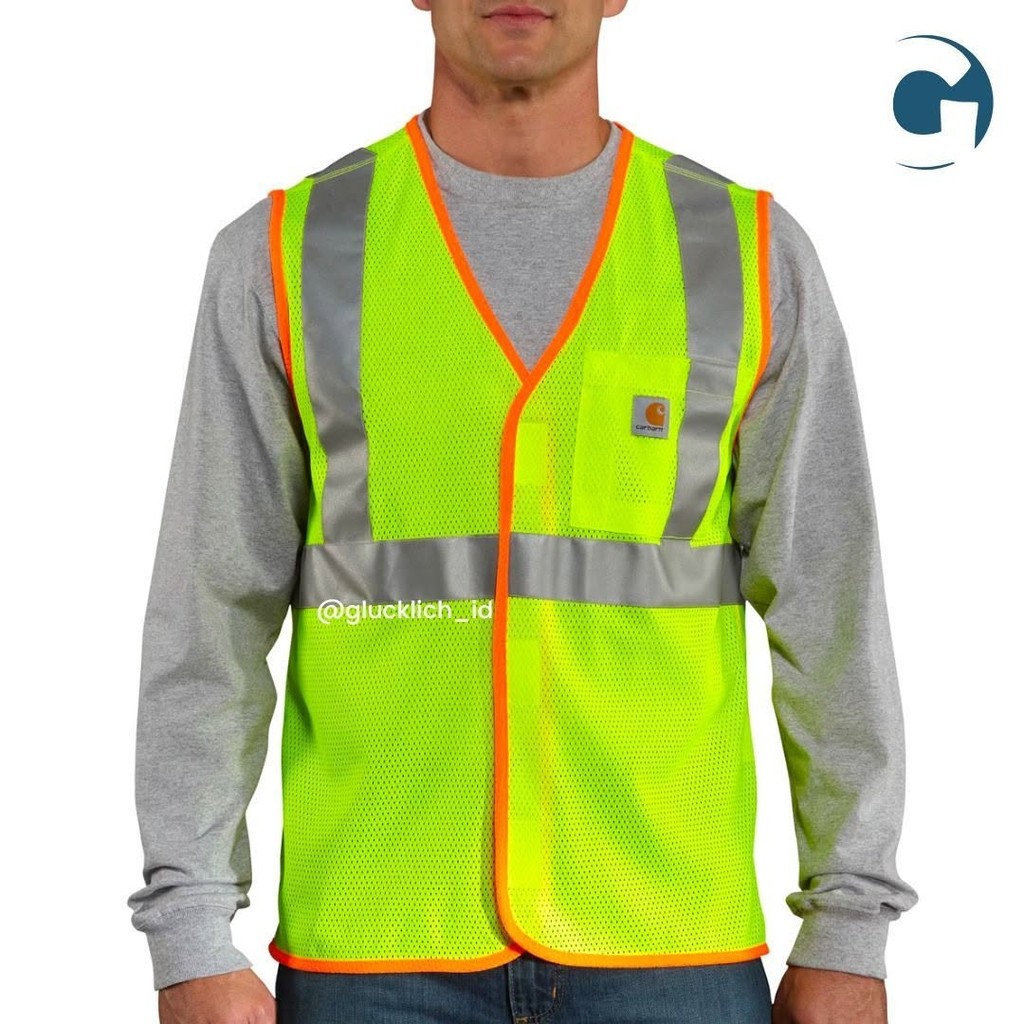 Carhartt, High Visibility Class 2 Vest in Brite Lime