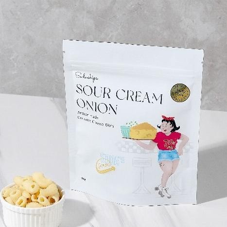 

PJ Sour Cream Onion Cheese Bites 65g - healthy snack by Sodachips (no MSG)