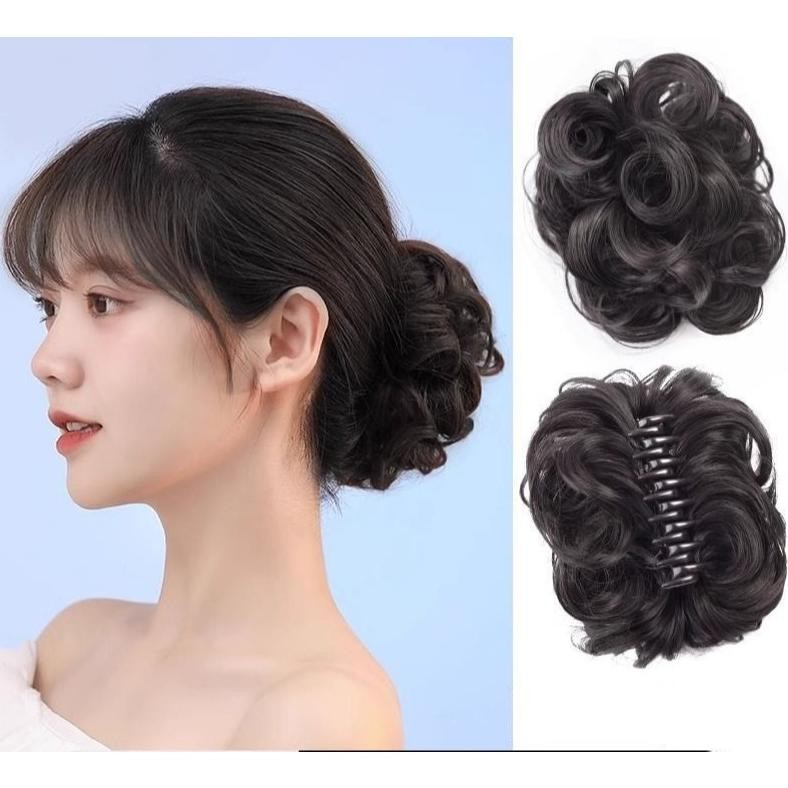 Sanggul Jepit Rambut Palsu Konde Rambut Palsu Cepol Jedai Rambut Palsu AST