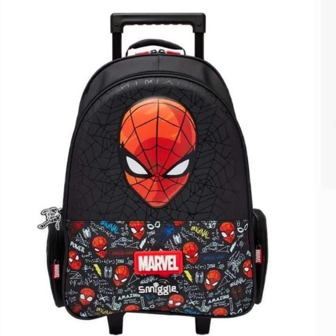 Smiggle Trolley Backpack Spiderman/Tas Koper Spiderman Smiggle/Kado