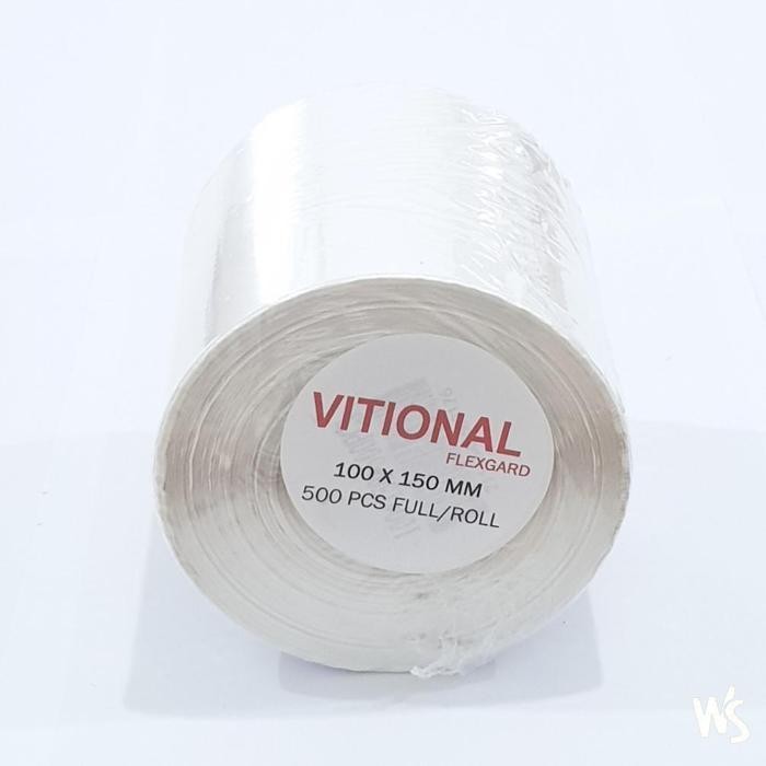

Promo Vf 500 Pcs Label Stiker Thermal Roll 100X150 Mm 10X15 Cm 500PcsPerRoll