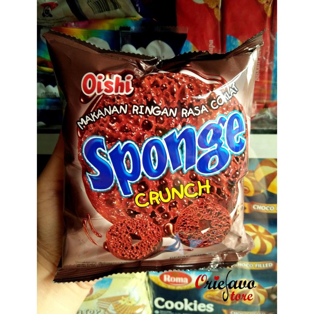 

PJ Oishi Sponge Crunch Coklat (Perpak Isi 20gr x 10 Pcs)