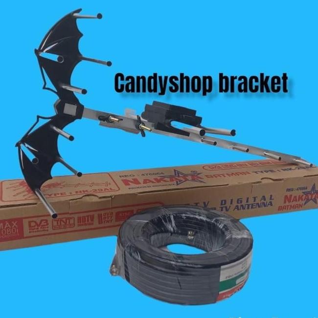 Antena Tv/Antena Tv Luar Digital Free Kabel 10Meter Parabola