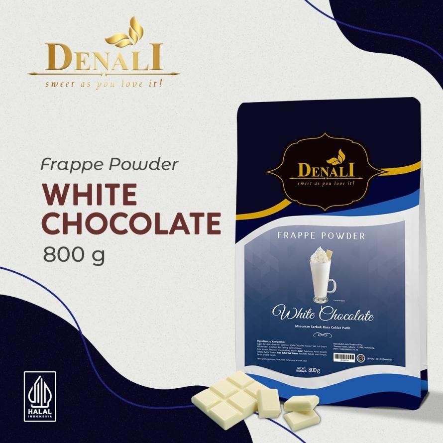 

Paling dicari Denali White Chocolate Frappe Powder / BUBUK DENALI WHITE CHOCOLATE | POWDER COKLAT | COKELAT | COCOA 800 gr