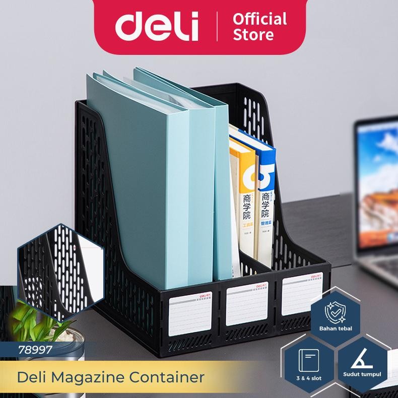 

Deli File Tray Rak Box File Tempat Dokumen Bahan Plastik 3 Sekat 78997