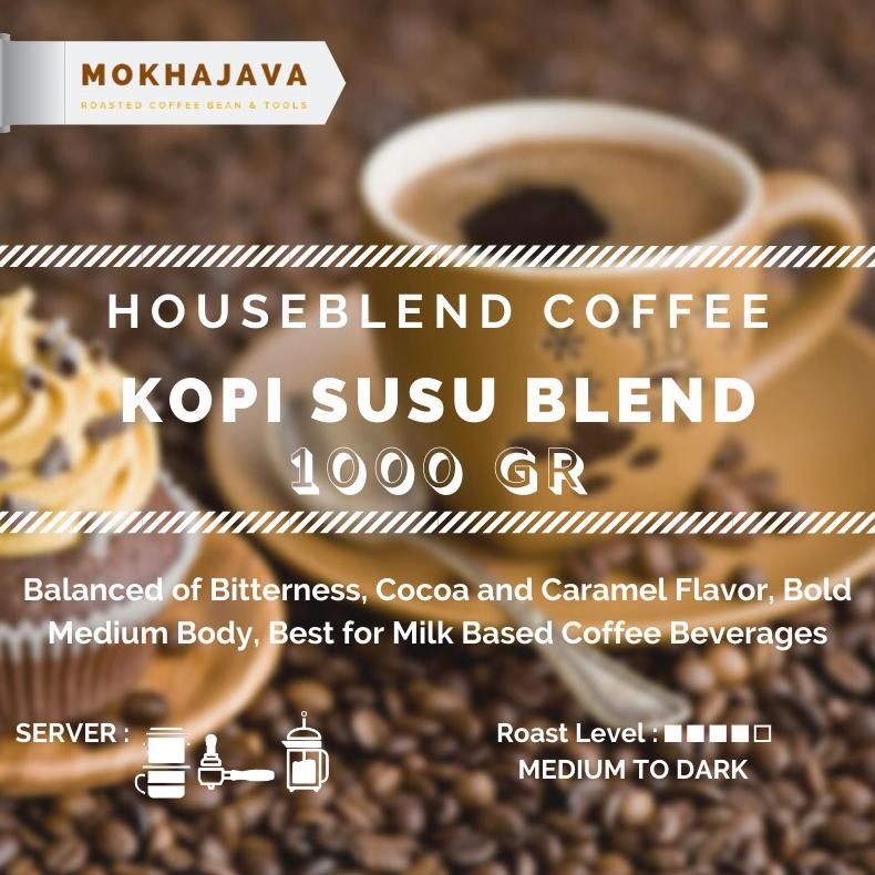 

Paling dicari Kopi Susu HouseBlend Robusta Arabika Coffee Bean 1000gr Biji Kopi Arabica