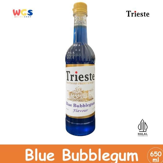 

Trieste Blue Bubblegum Flavour Syrup Premium 650Ml Sirup Rasa Permen Karet Untuk Minuman & Dessert