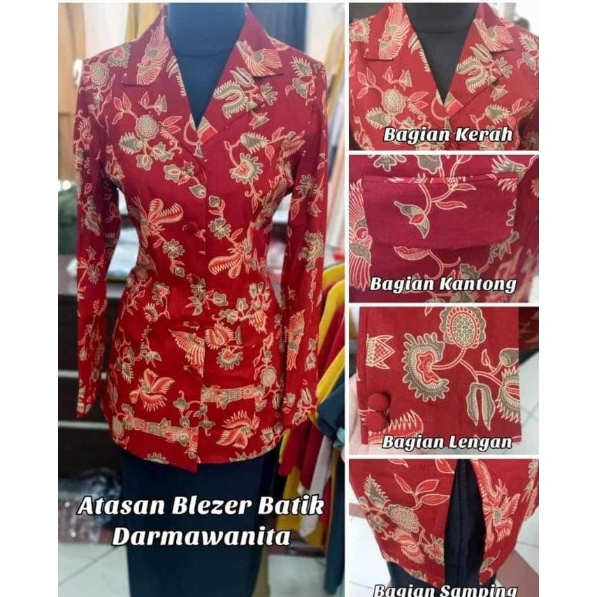 Tersedia Atasan Baju Seragam Dharma Wanita-Blazer Dharma Wanita-Set Dharma
