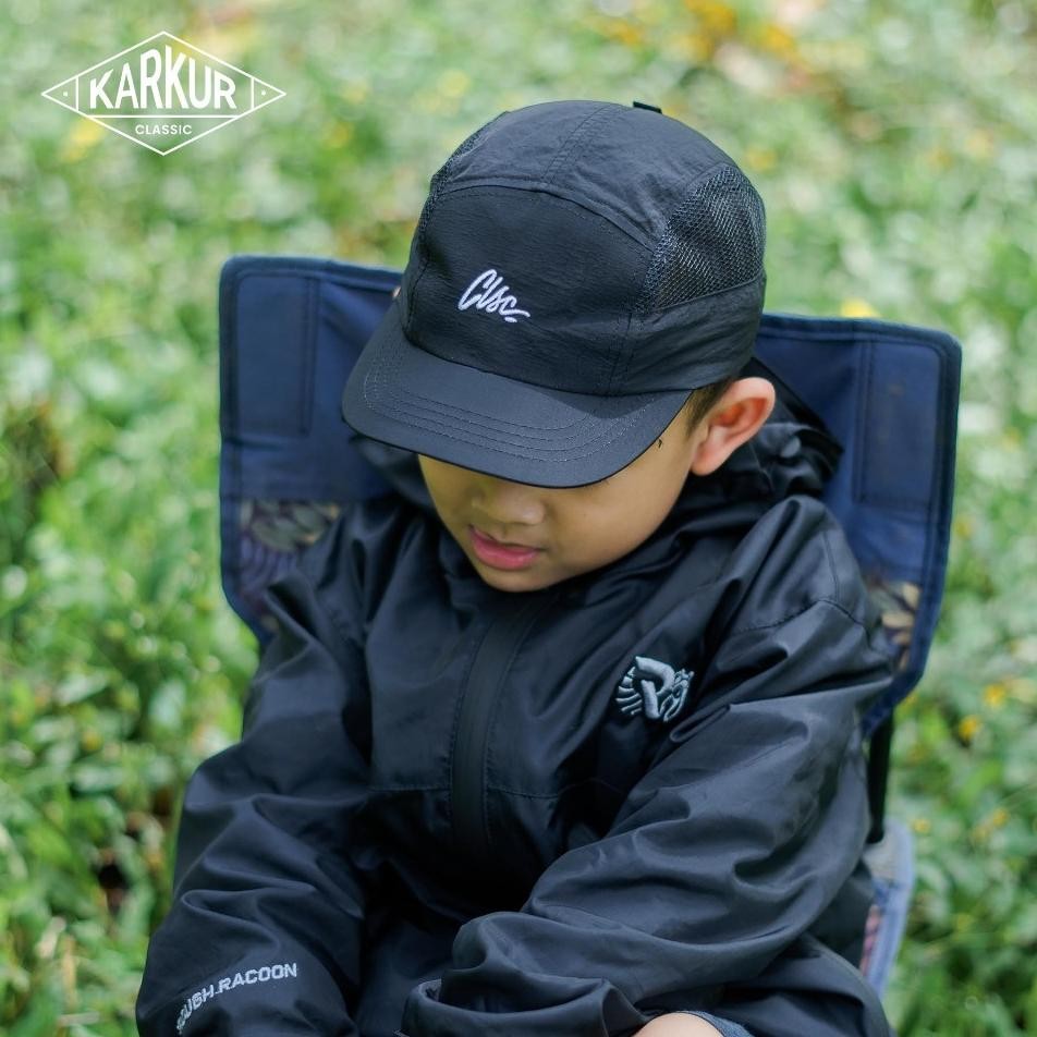 Topi Runing Anak Laki Laki Nilon Sporty Anti Uv Wateroof Karkur Classic