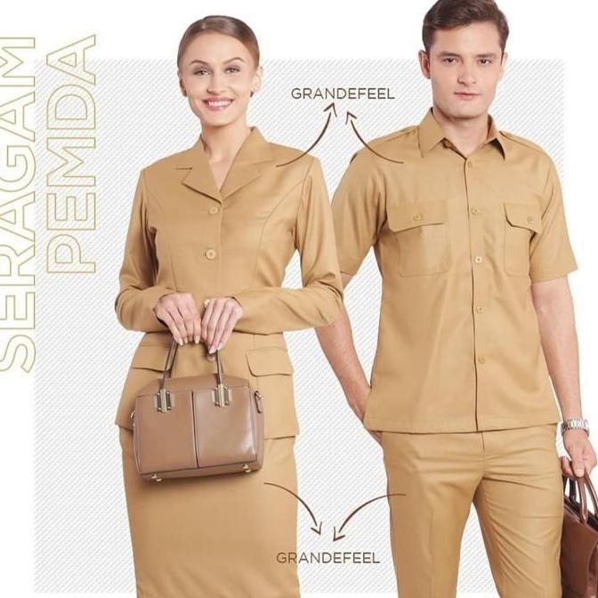 Tersedia kain [seragam pemda] bahan jas semi wool | baju kerja kantor