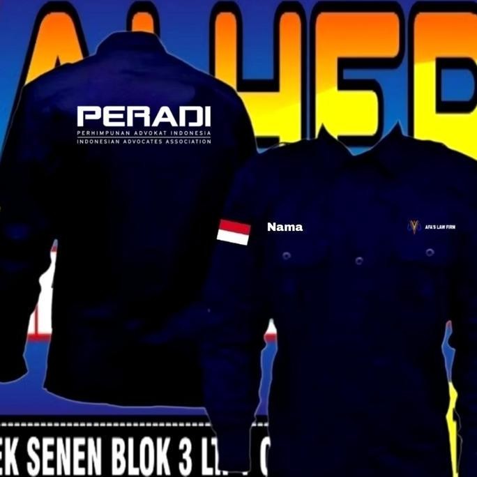 Tersedia kemeja advokat baju advokat seragam advokat kemeja Peradi baju Peradi seragam Peradi kemeja