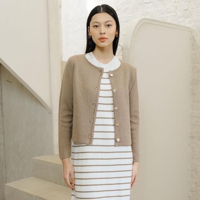 (Expert) Beatrice Clothing Lugano Knit Blouse - Knit Outer Lengan Panjang