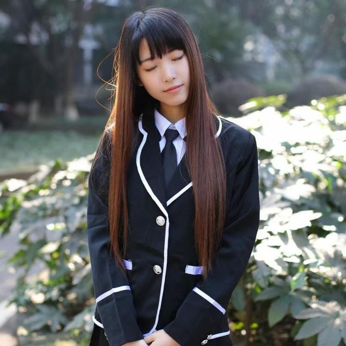 Tersedia CC-112 blazer hitam seragam sekolah jepang korea uniform seifuku kpop