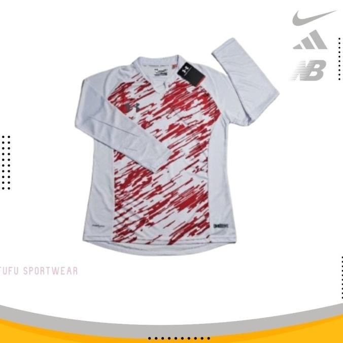 Tersedia Kaos Olahraga Dryfit Wanita Lengan Panjang Muslimah Motif Modern Gym Senam Aerobik Zumba Se