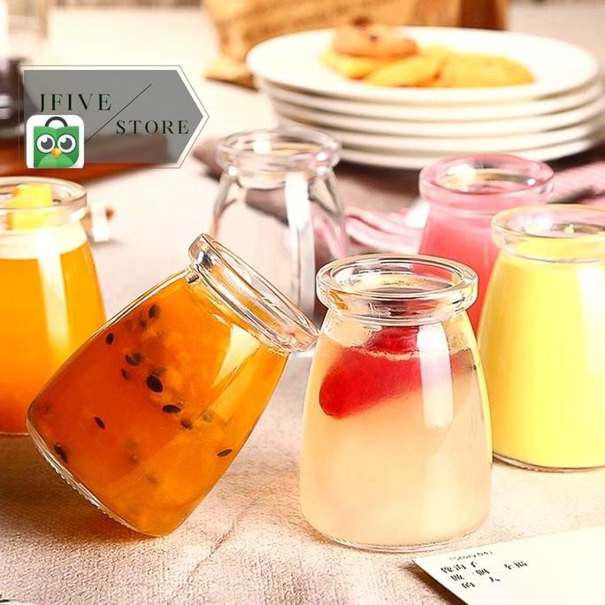 (Expert) Pudding Jar| Jar Yogurt |Botol Toples Kaca |Jar Kaca 100ml,150ml,200ml