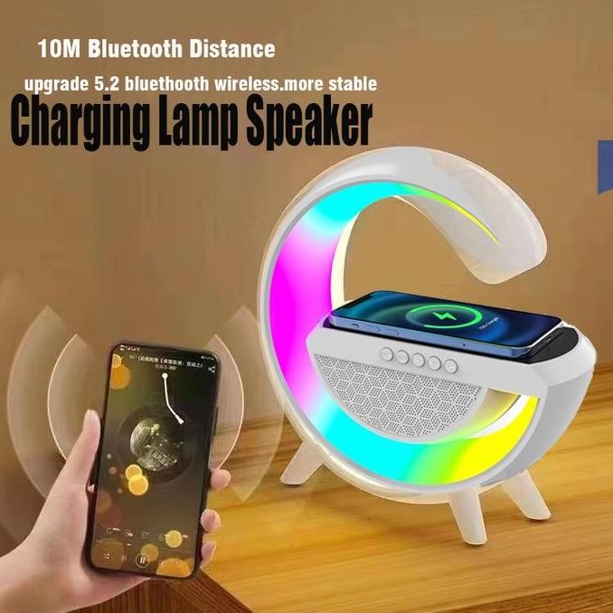 Sale Large G Wireless Bluetooth 5.0 Speaker Mobile Phone Wireless Charging Multifunctional Bedside I
