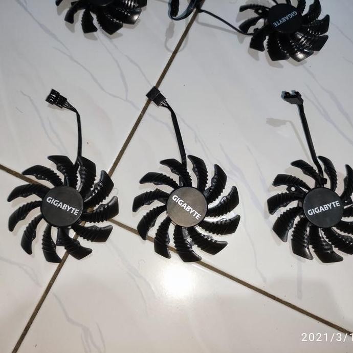 ready Fan Vga 75mm 4pin Triple Fan Gigabyte AORUS 1080 1070 1060 980 dll