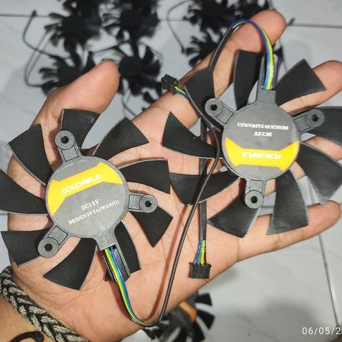 ready Fan Vga 75mm / 85mm 4pin universal EVGA Gtx RX ORIGINAL Taiwan