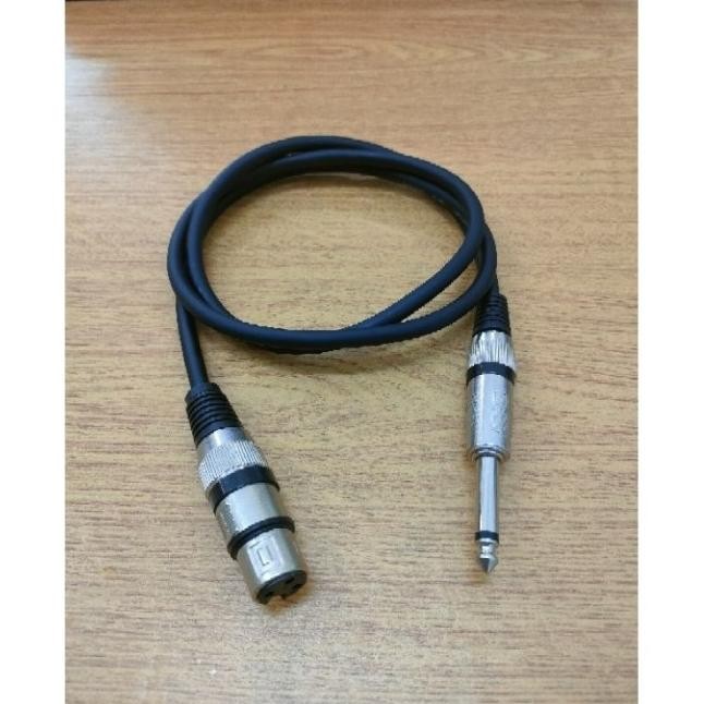 KABEL AUDIO MIXER JACK XLR CANON CEWE TO JACK AKAI MONO 6.5MM / KABEL