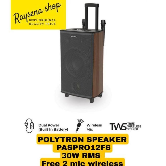 Promo Polytron Paspro 12F6 Speaker Aktif Bluetooth Karaoke