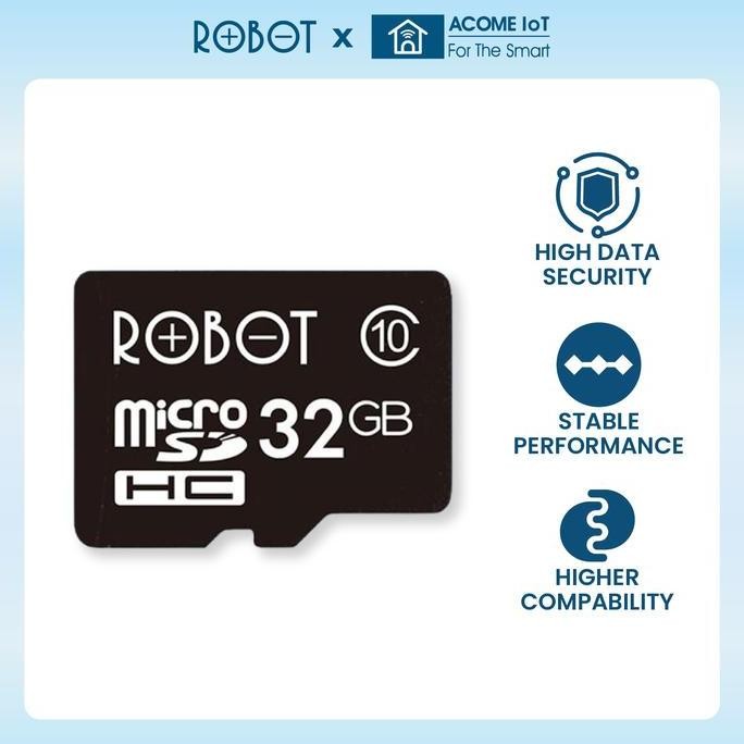Robot Memory Card Kartu Memori Hp Micro Sd Card 8Gb 16Gb 32Gb Class 10 New Stok