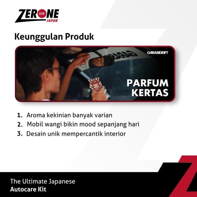 [Expert] Parfum Pengharum Mobil Kertas Zerone Japan Farfum Mobil Aroma Kopi