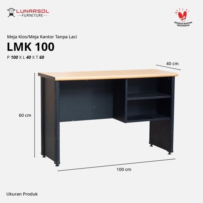 Grosir Lunarsol Lmk 100 Meja Kantor Samping | Meja Biro | 1/2 Biro