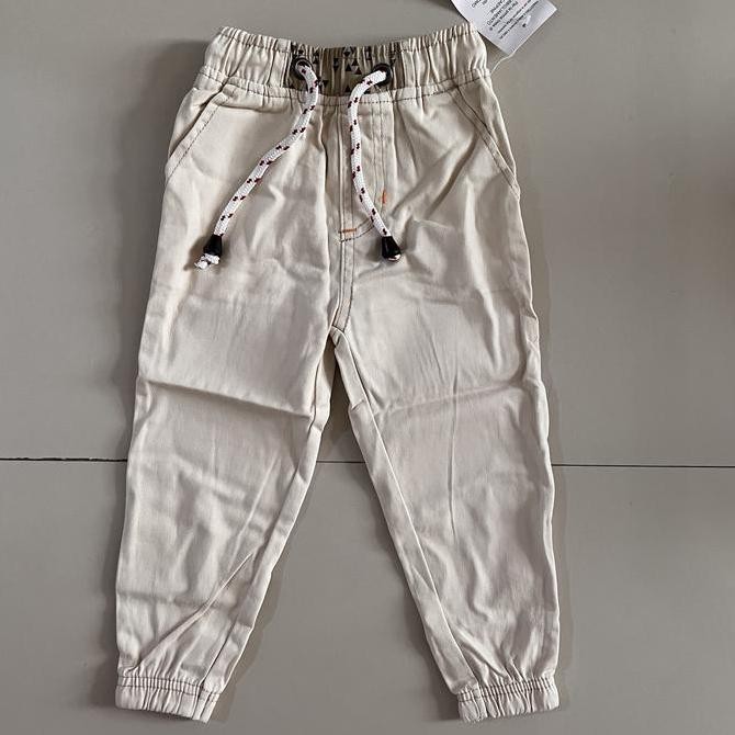Tersedia Celana Panjang Jogger Anak Laki Laki OVS brokenwhite