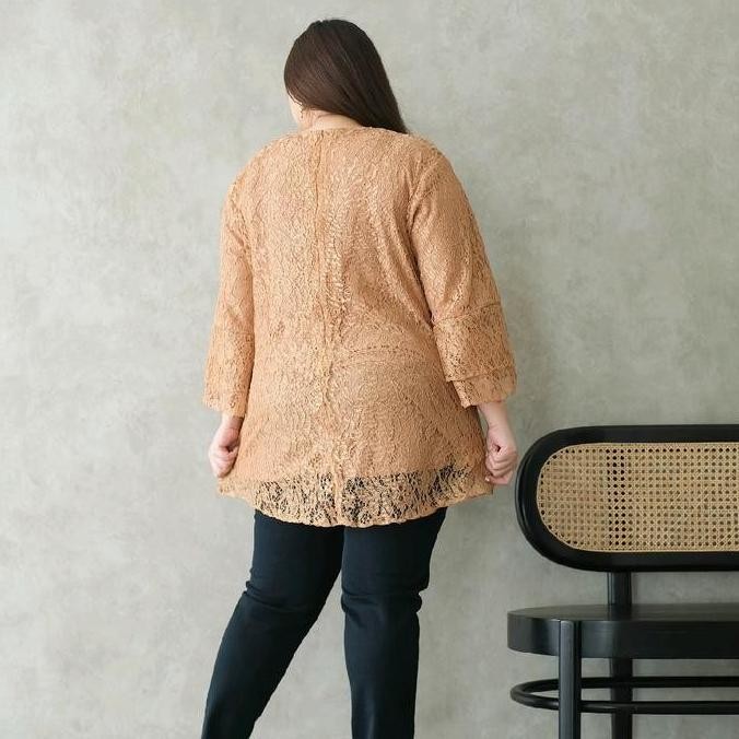 (Expert) baju atasan brokat jumbo wanita Ld130cm&Ld140cm