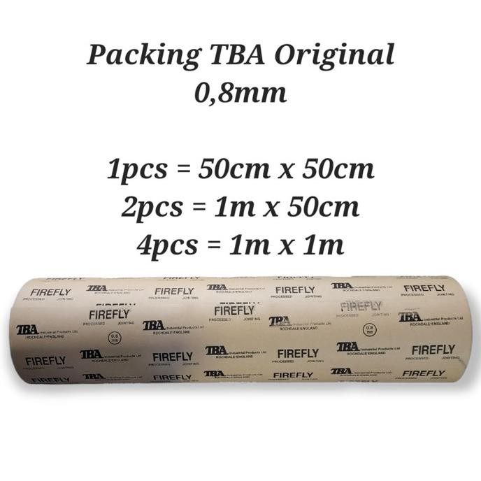 

Promo Packing Gasket TBA Firefly 0,8 mm Paking Kertas 0,8mm 50cm x 50cm COD