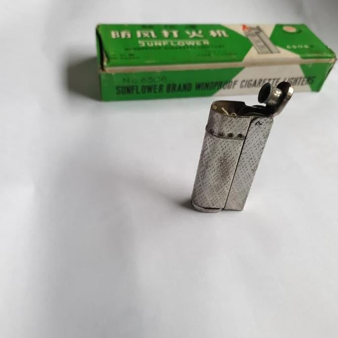 (Expert) KOREK API Lighter jadul vintage SUNFLOER 6506