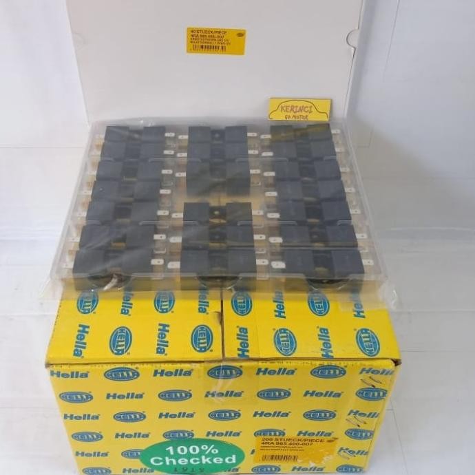 [Expert] RELAY HELLA KAKI 4 12V 30A - RELAY KLAKSON HELLA - RELAY LAMPU HELLA