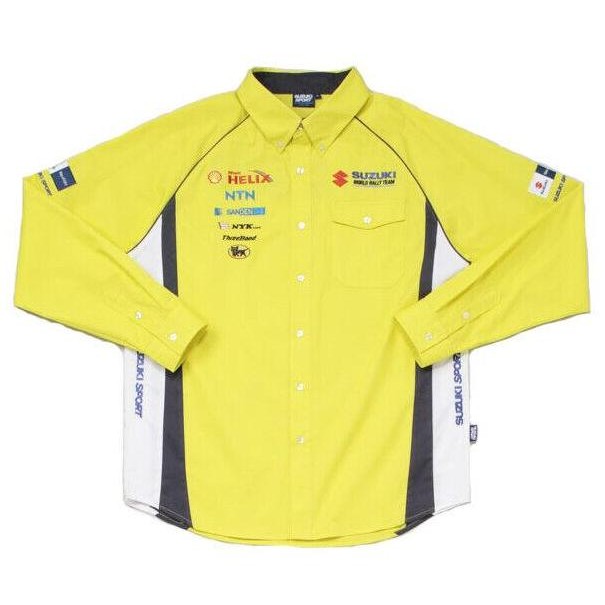 Suzuki World Rally Team Motorsport Longsleeve Shirt. Kemeja Pria Lengan Panjang