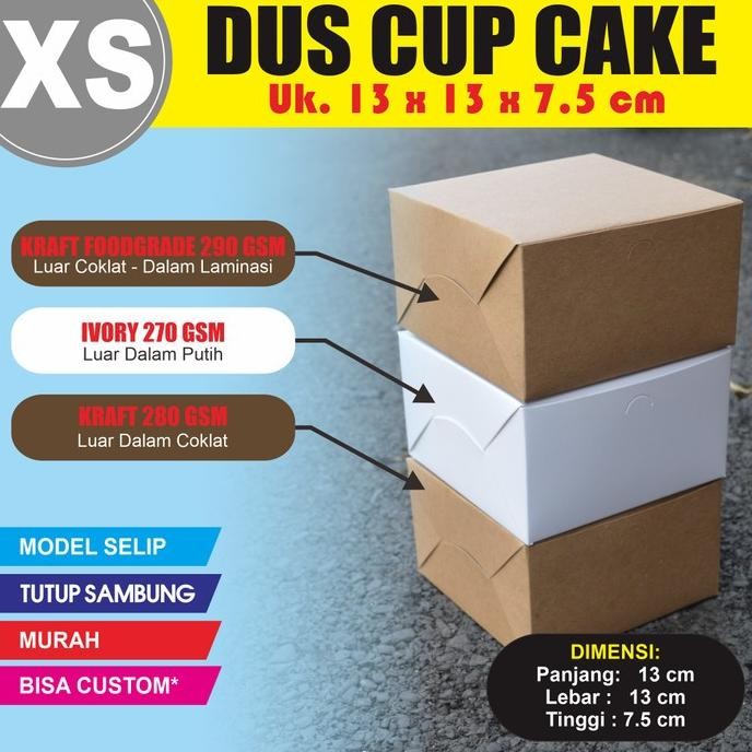 (Expert) 13x13x7,5 cm | Kotak Snack Cup Cake Box Pudding Zuppa Soup Take Away