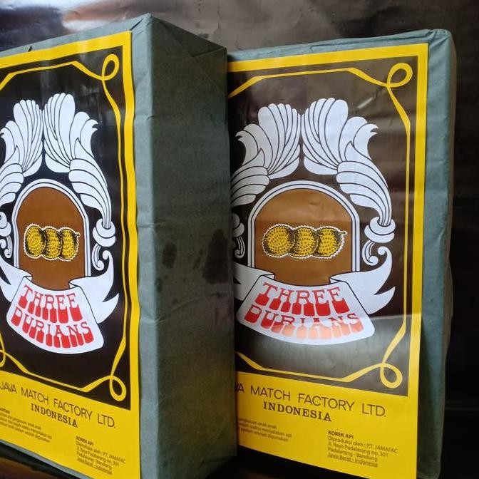 (Expert) Korek Api Kayu 1 Pack Besar isi 100 Box (Three Durians)