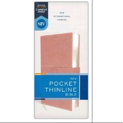 

new NIV Pocket Thinline Bible, Comfort Print--soft leather-look
