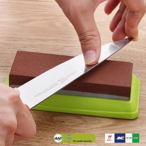 (Expert) batu asahan asah 2 sisi sharpener whetstone pisau golok