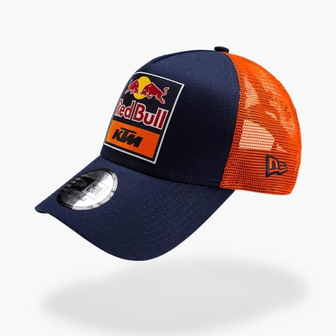Red Bull KTM MotoGP 2024 New Era Team Trucker Cap. Topi Unisex