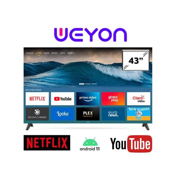 TERLARIS - [Packing Kayu] Smart TV Digital 43 inch Full HD Android 11 Weyon TV