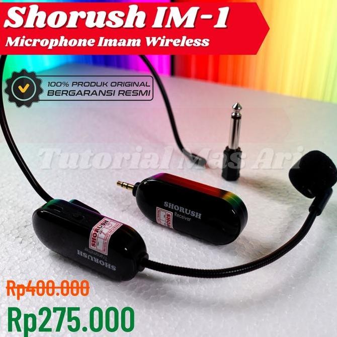 TERMURAH - Shorush IM-1 Mikrofon Imam Masjid | Mic Bando Wireless MC