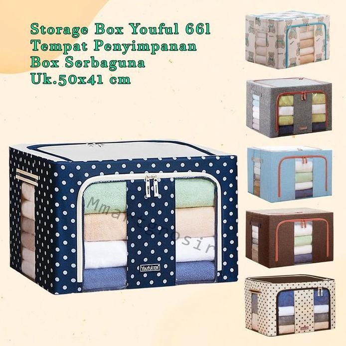 

Terlaris Storage Box Youful 66L/Tempat Penyimpanan/Box Serbaguna / Uk.50X41 Cm